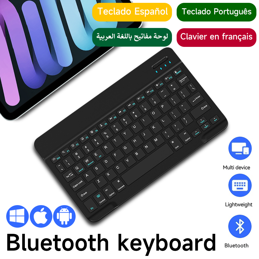 Tablet Accessories For Samsung - Bluetooth Keyboard for IOS Android Windows