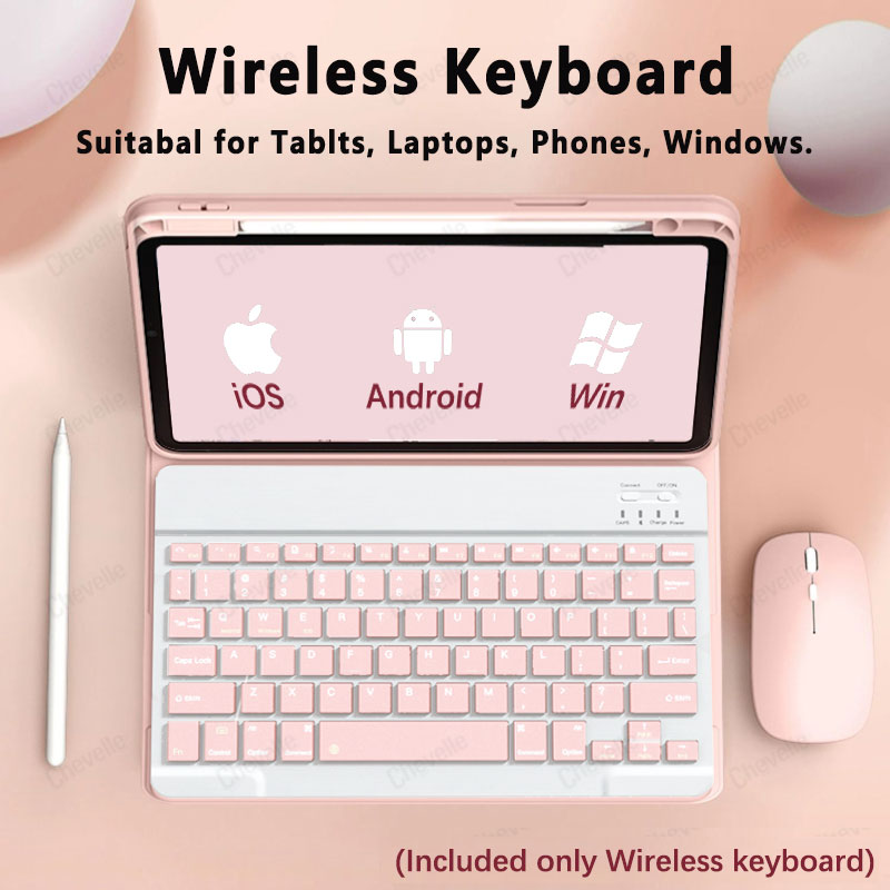 Tablet Accessories Lenovo - Wireless Bluetooth-compatible Keyboard For Android iOS