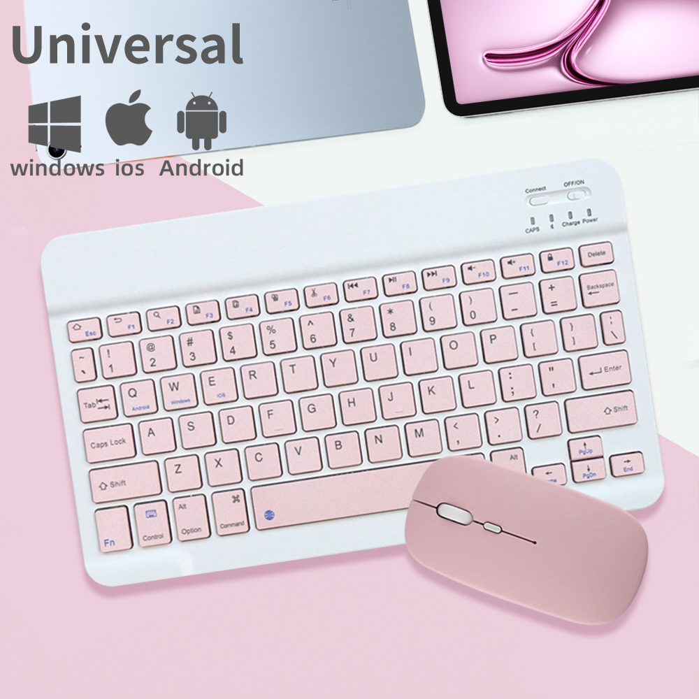 Tablet Accessories Keyboard - Universal Wireless Bluetooth Keyboard and Mouse