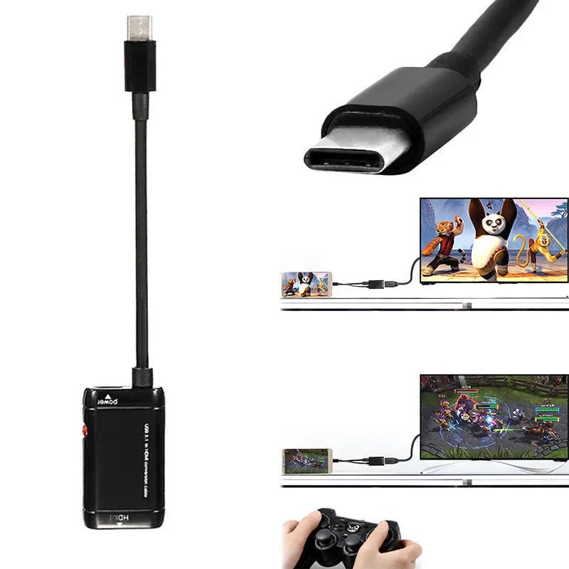 Hdmi Adapter Tablet - USB-C Type C Male to HDMI-compatible
