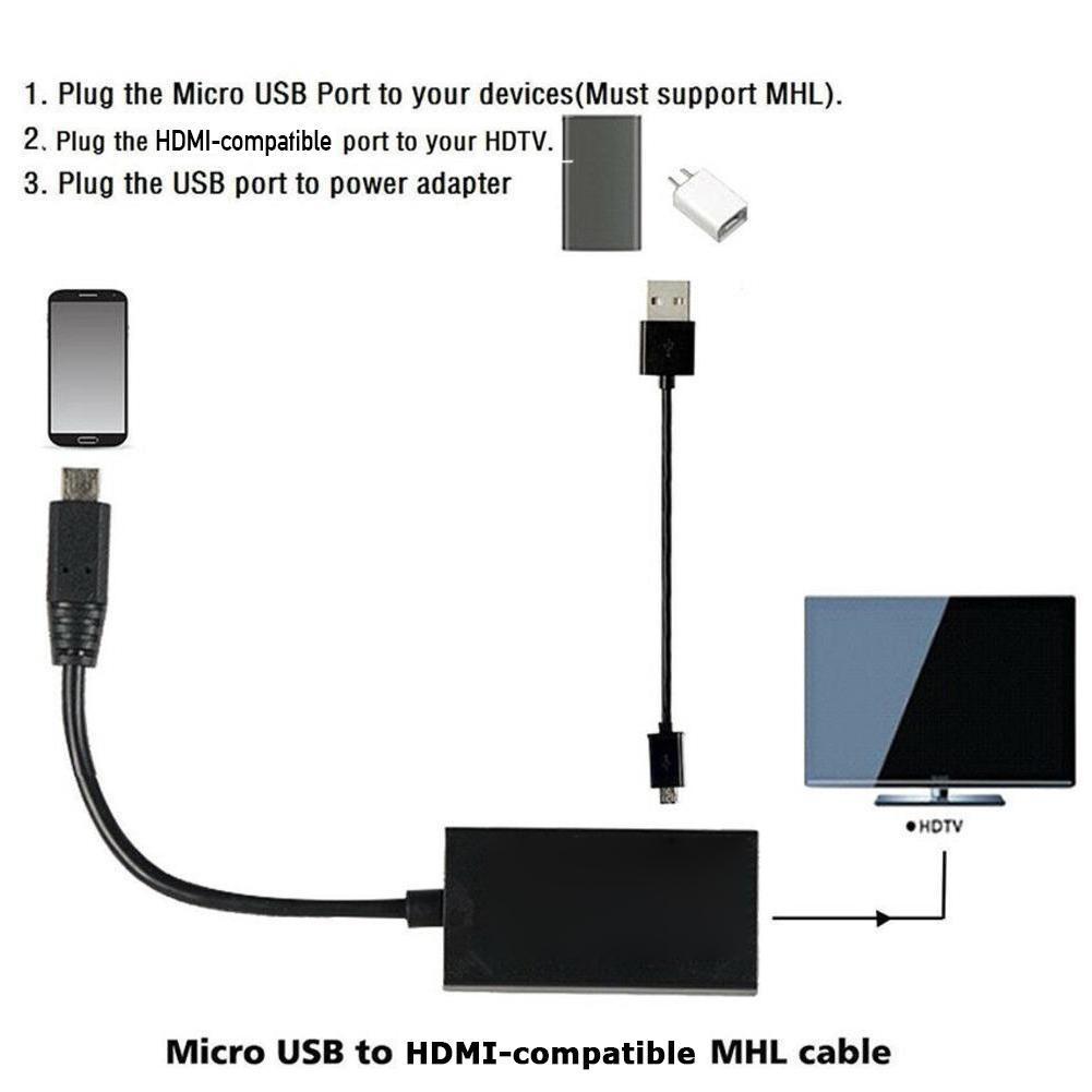 Micro USBTo HDMI Adapter Cable - Hdmi Adapter Tablet บทวิจารณ์และราคา