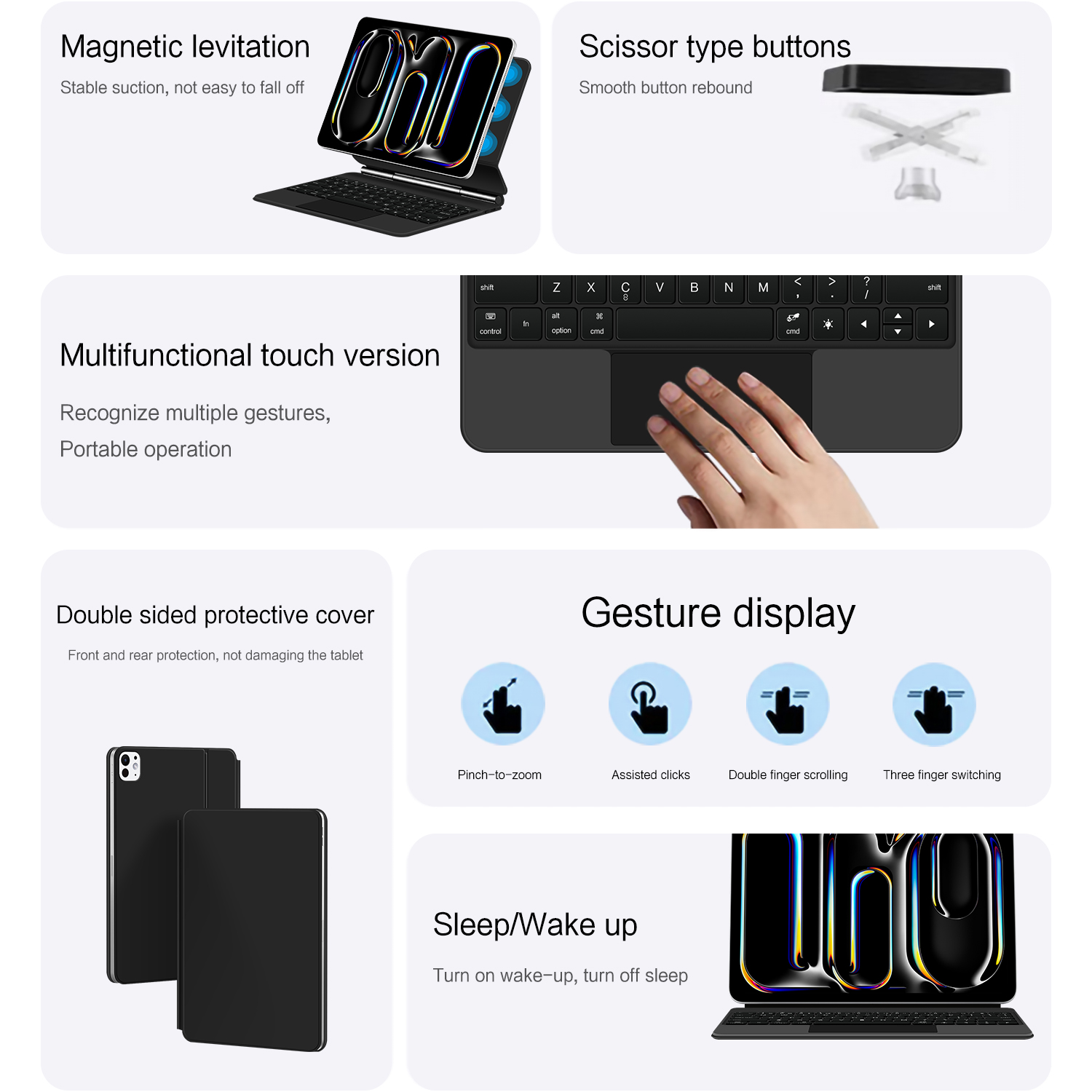 AJIUYU Magic Keyboard Folio Fo - Ipad Cover Folio บทวิจารณ์และราคา