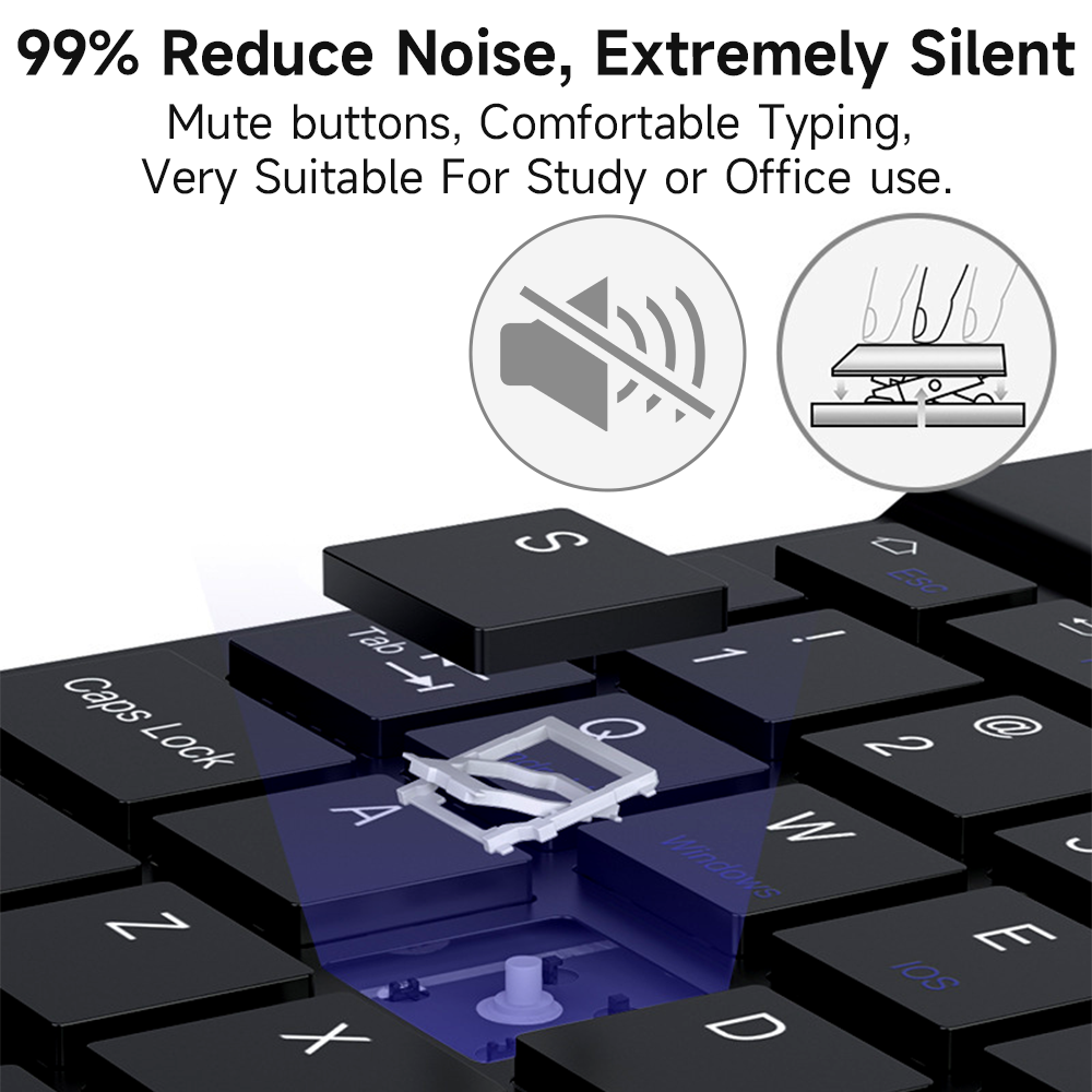 Bluetooth Keyboard for IOS And - Tablet Accessories For Samsung บทวิจารณ์และราคา