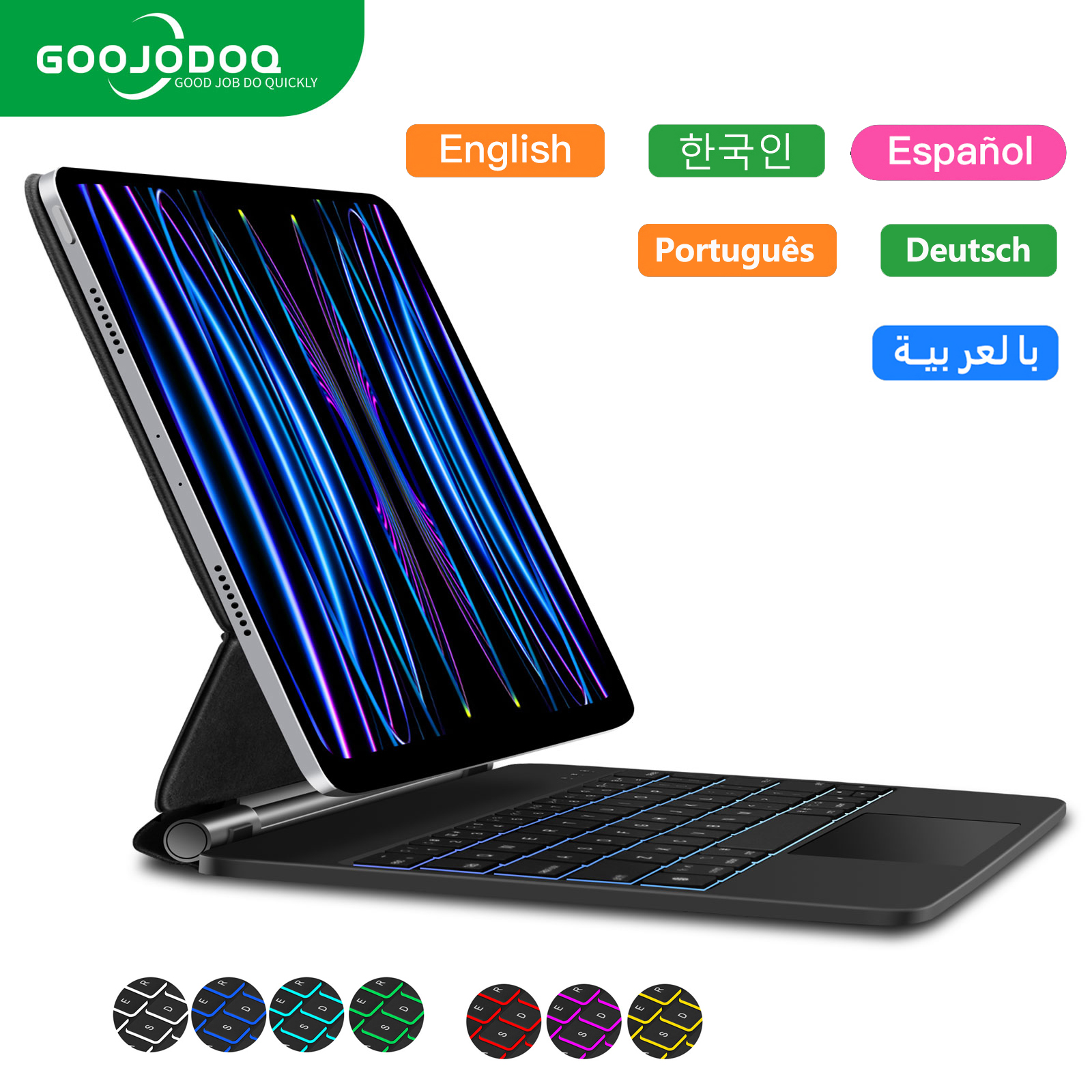 GOOJODOQ Backlight Magic Keybo - Ipad Cover Folio บทวิจารณ์และราคา