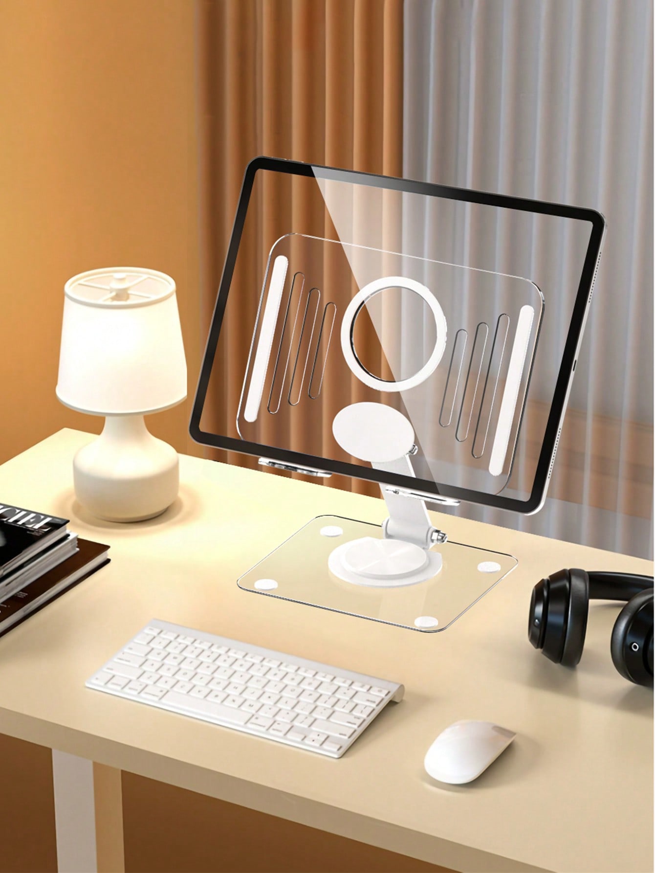 Rotatable Dual Folding Device  - Tablet Stand Adjustable บทวิจารณ์และราคา