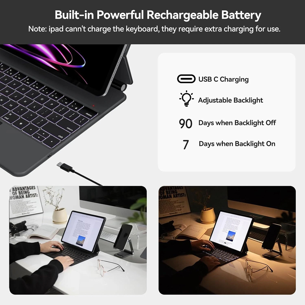 Bluetooth Magic Keyboard Case  - Boox Tablet Accessories บทวิจารณ์และราคา