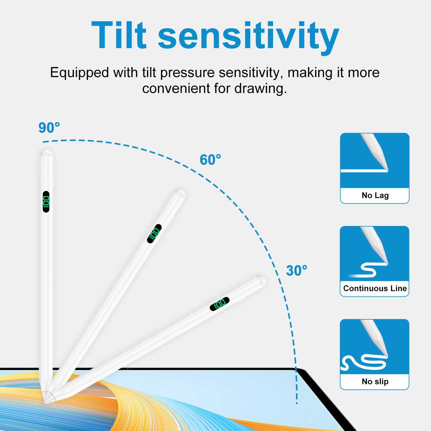 Universal Actiive Stylus Pen F - Lenovo Tablet P12 Accessories บทวิจารณ์และราคา