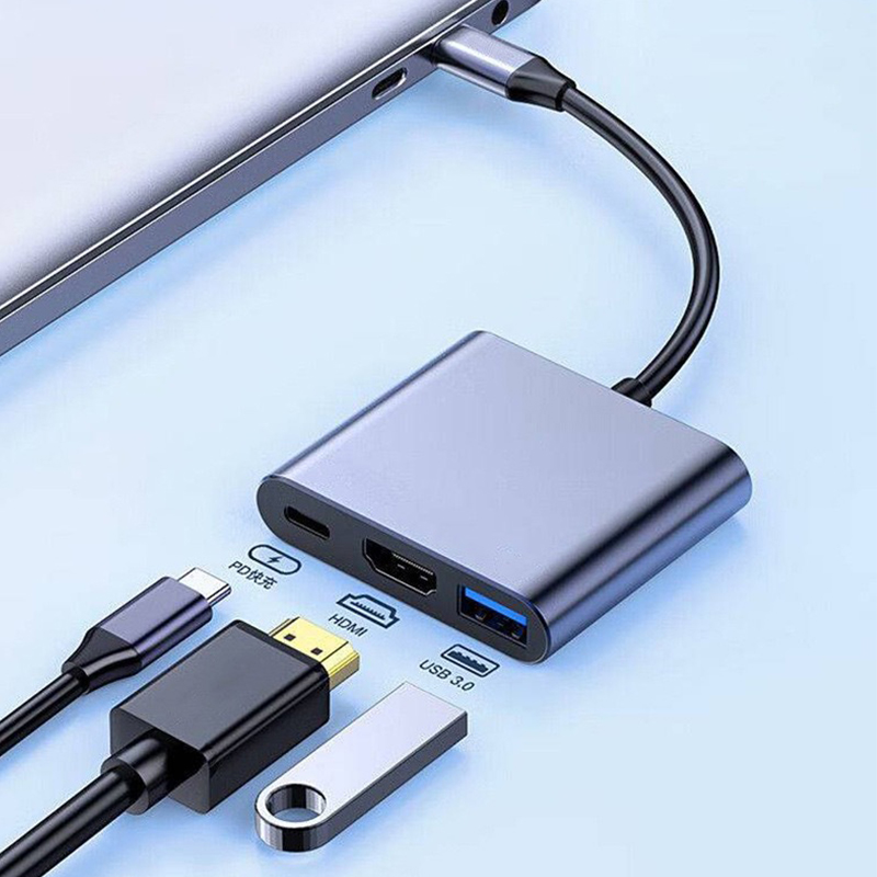 3 in 1 Usb Hub USB C to HDMI-c - Hdmi Adapter Tablet บทวิจารณ์และราคา