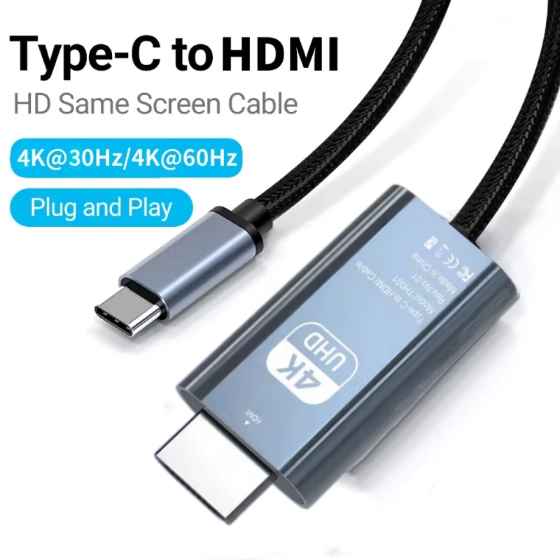 4K USB C To HDMI Cable Type-C  - Hdmi Adapter Tablet บทวิจารณ์และราคา