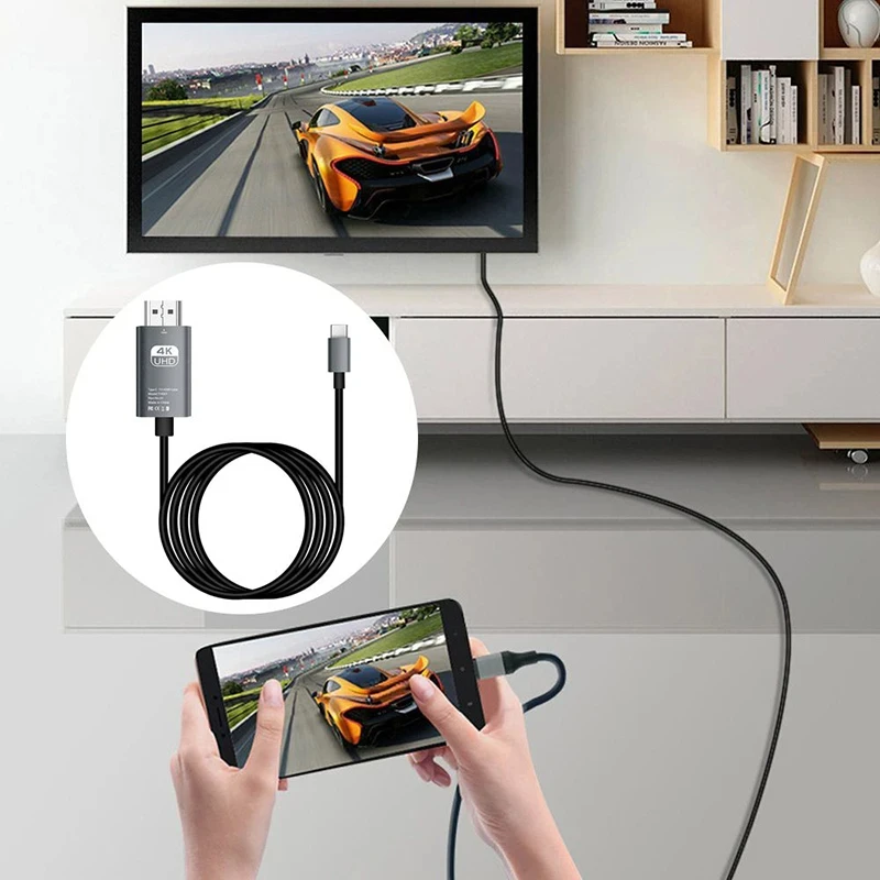 4K USB C To HDMI Cable Type-C  - Hdmi Adapter Tablet บทวิจารณ์และราคา