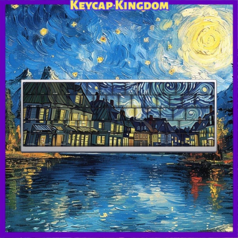 Van Gogh Starry Sky Theme Keyc - Tablet Accessories Keyboard บทวิจารณ์และราคา