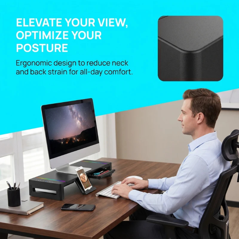Ergonomic Foldable Monitor Sta - Tablet Stand Adjustable บทวิจารณ์และราคา