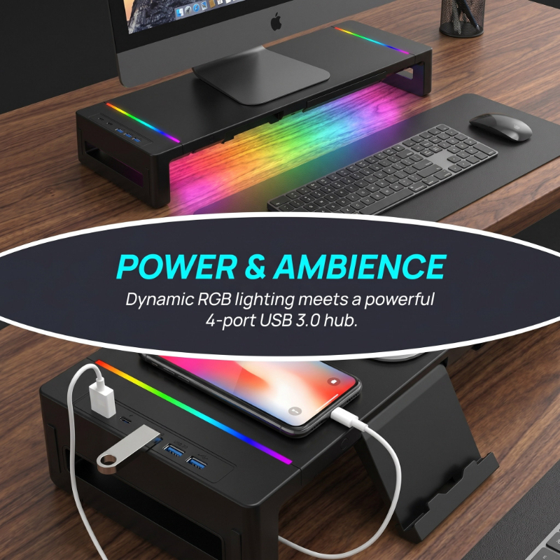 Monitor Stand Riser with Stora - Tablet Stand Adjustable บทวิจารณ์และราคา