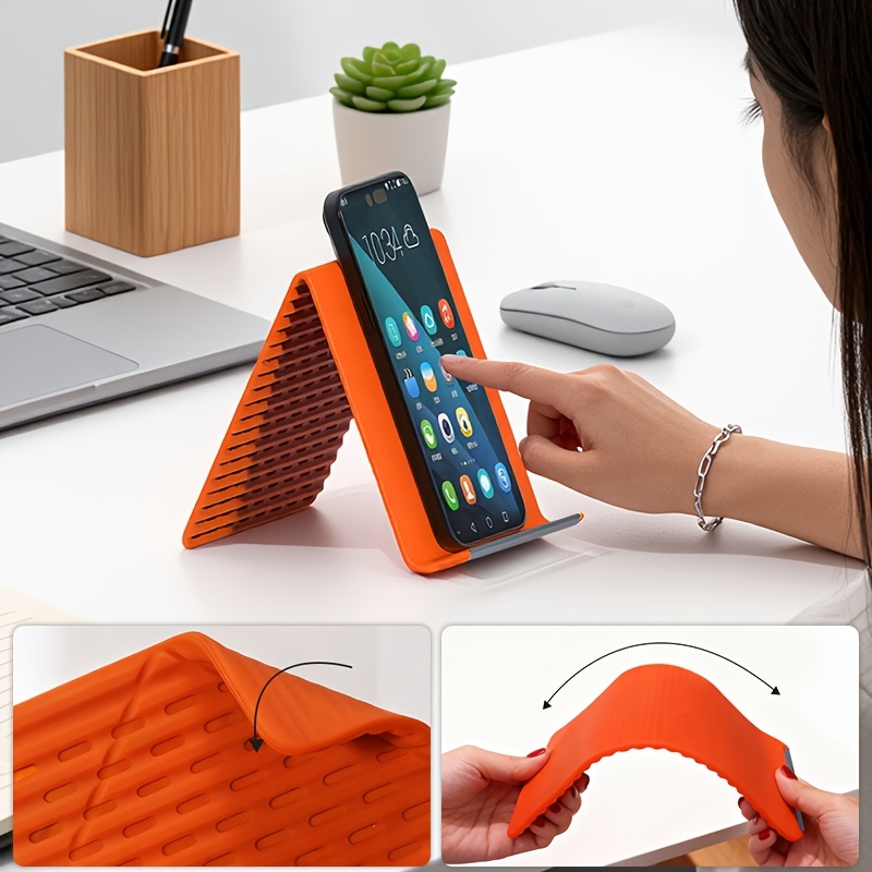 Portable Foldable Silicone Pho - Tablet Stand Adjustable บทวิจารณ์และราคา