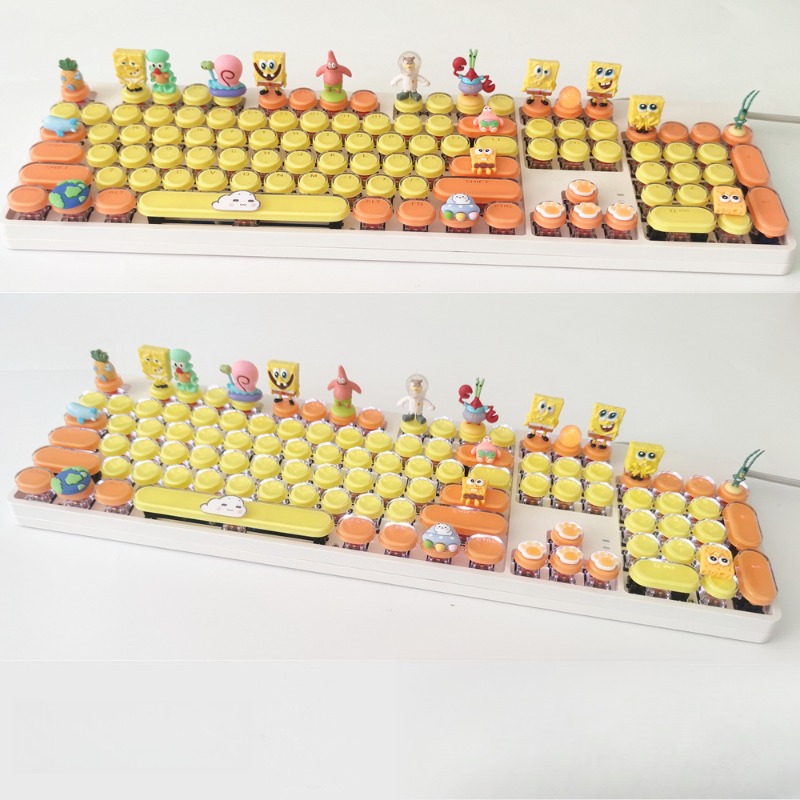 Retro SpongeBo Mechanical Keyb - Tablet Accessories Keyboard บทวิจารณ์และราคา