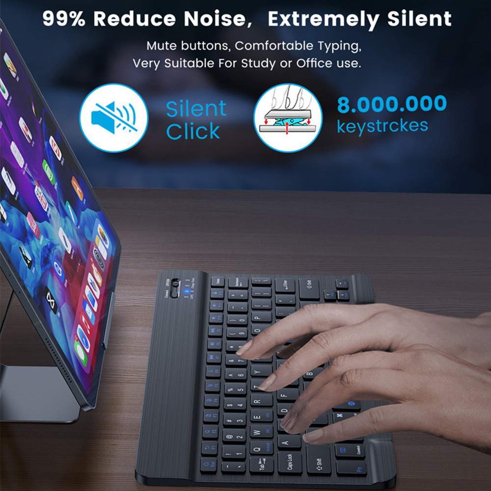 10 lnch Wireless  Bluetooth Mi - Tablet Accessories Keyboard บทวิจารณ์และราคา