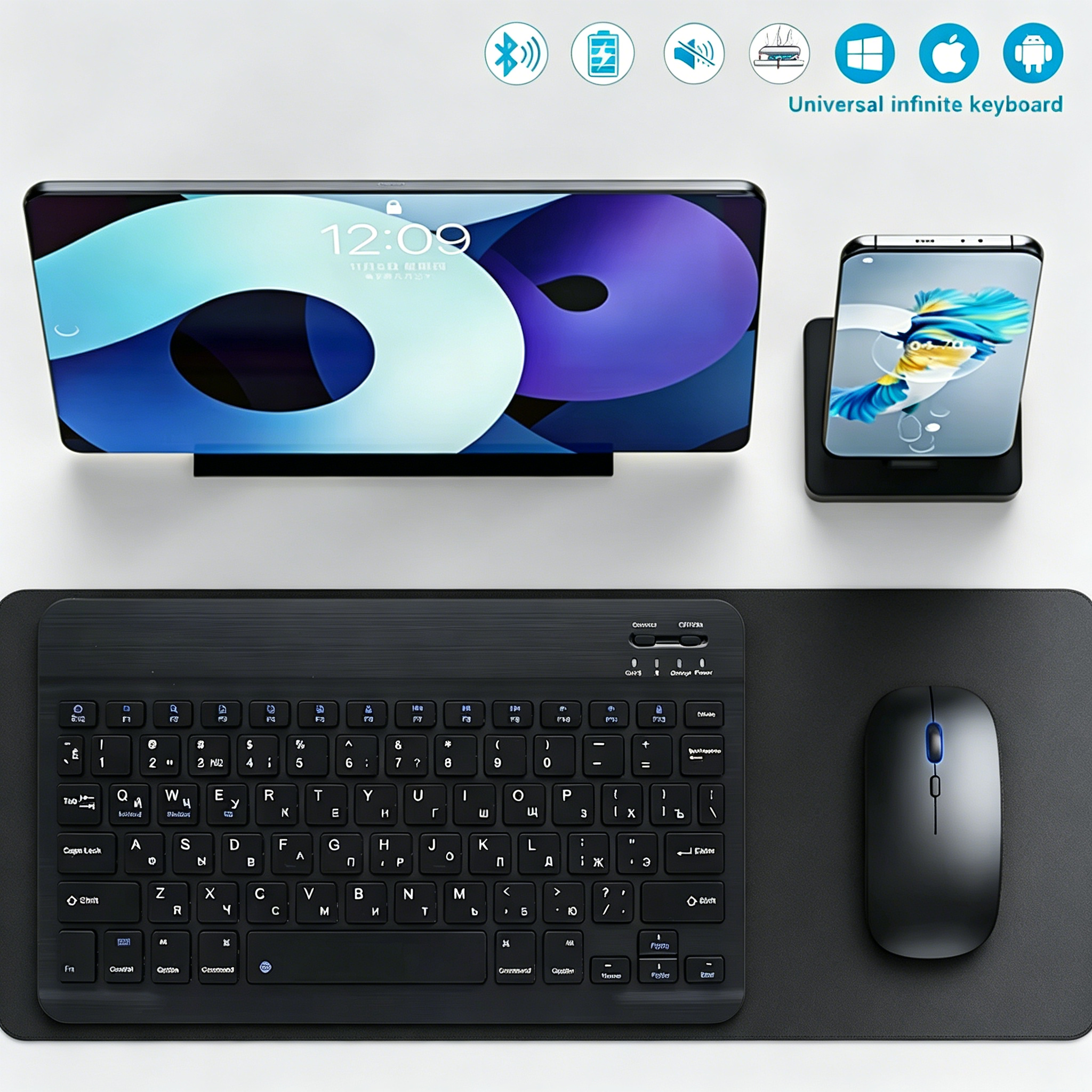 Bluetooth Wireless Keyboard Mo - Tablet Accessories Keyboard บทวิจารณ์และราคา