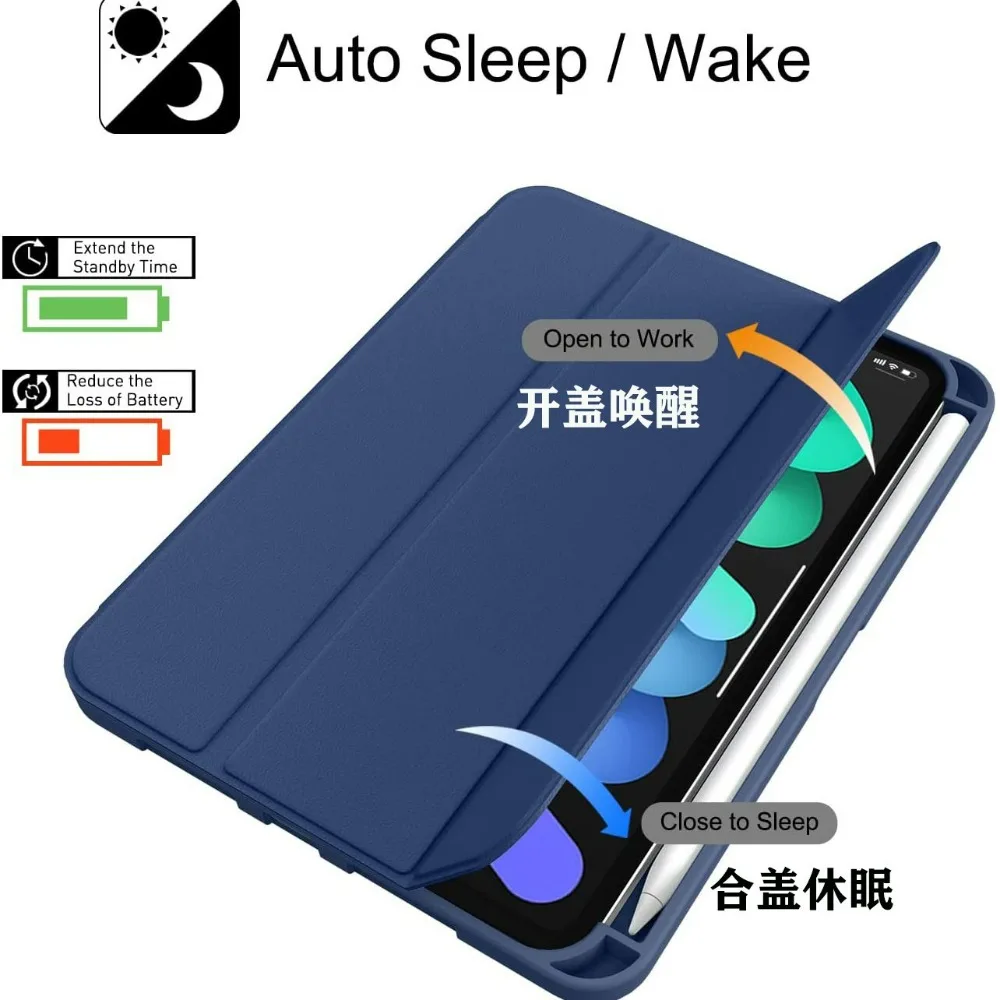 Smart Case For iPad Mini 7 202 - Ipad Cover Folio บทวิจารณ์และราคา