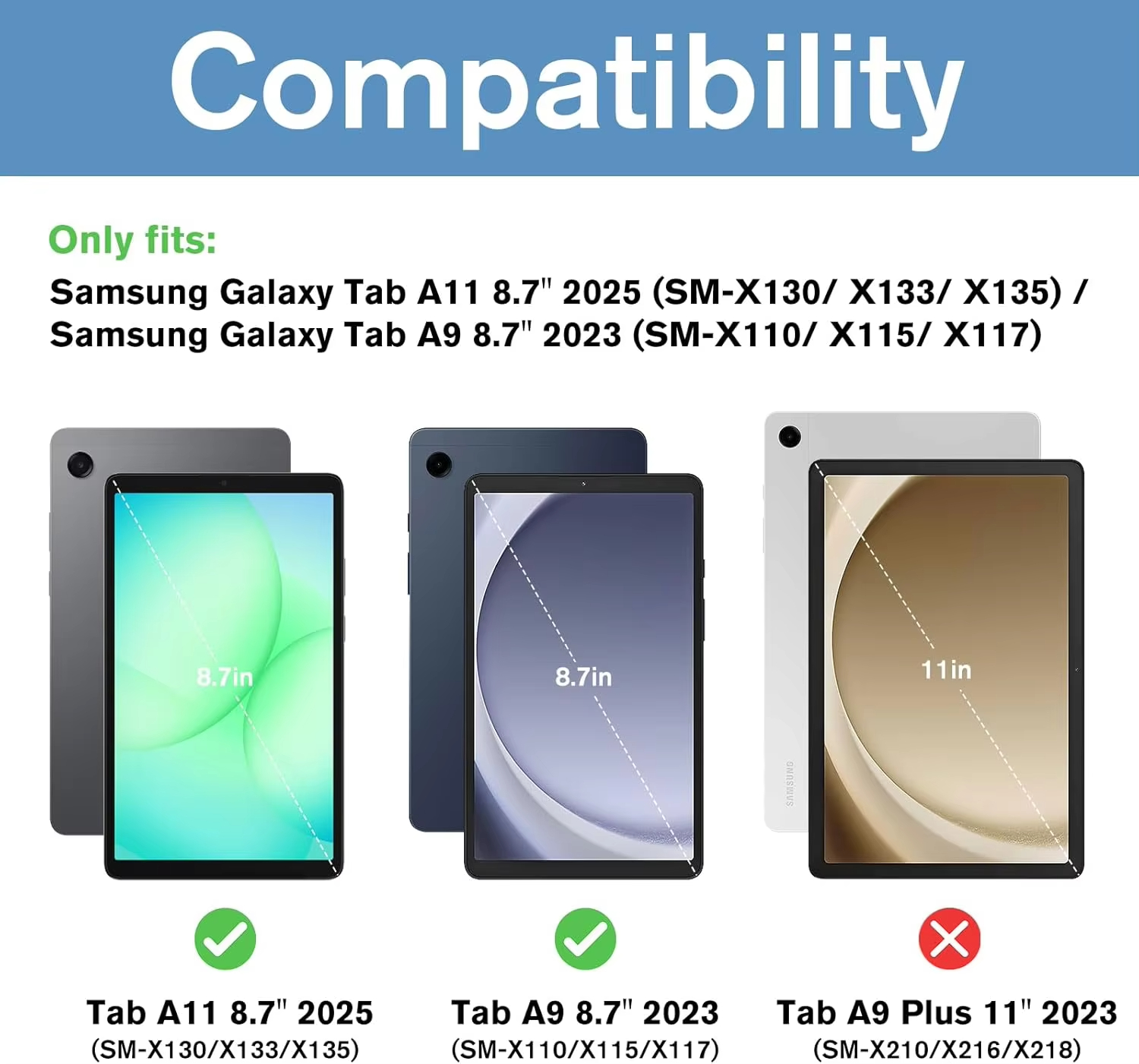 8.7-inch tempered glass film f - Tablet Accessories For Samsung บทวิจารณ์และราคา