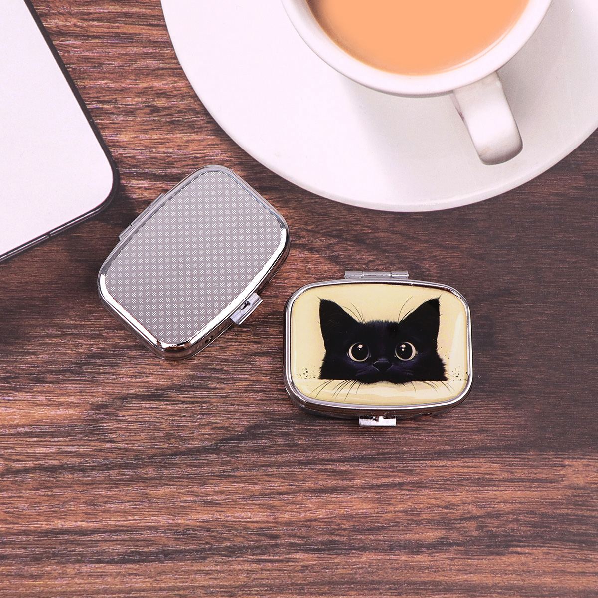 Cute Black Cat Travel Pill Org - Boox Tablet Accessories บทวิจารณ์และราคา