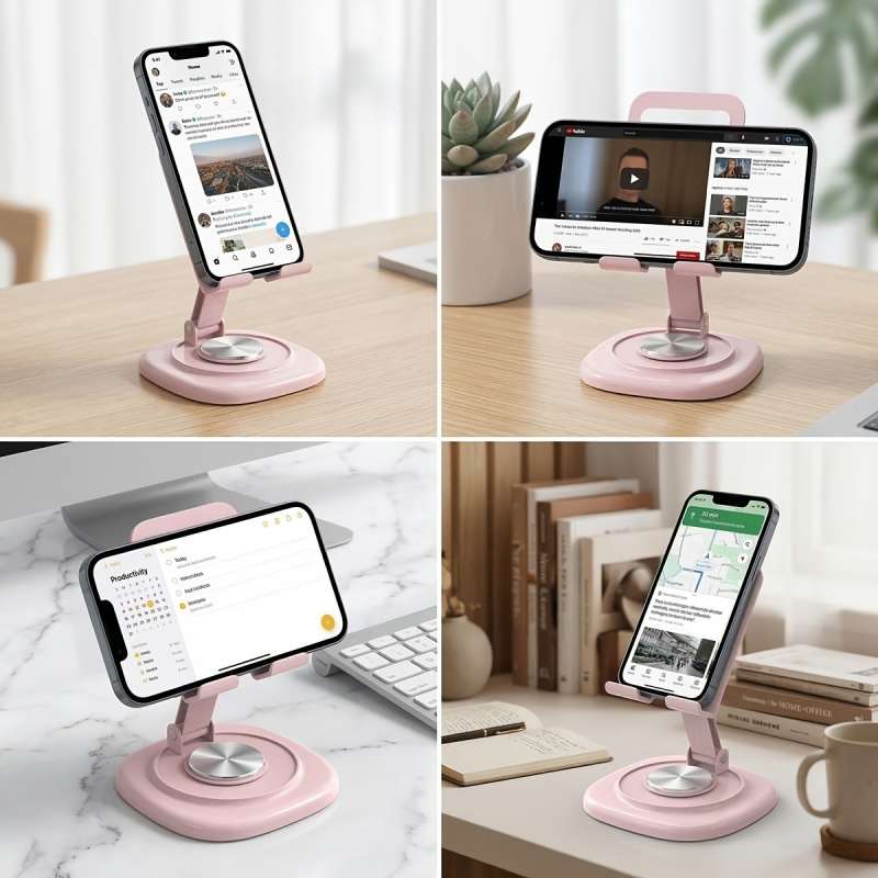 Macaron Desktop Metal Rotating - Tablet Stand Adjustable บทวิจารณ์และราคา