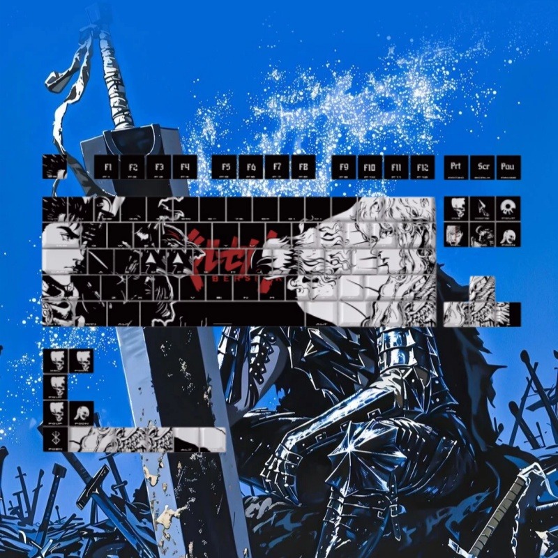 BERSERK Theme Anime Keycap 98  - Tablet Accessories Keyboard บทวิจารณ์และราคา