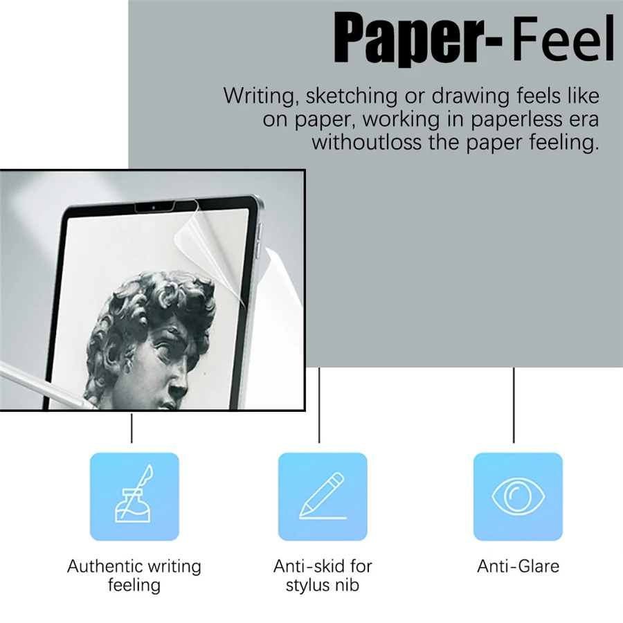 3Pcs Paper Feel Like Screen Pr - Lenovo Tablet P12 Accessories บทวิจารณ์และราคา