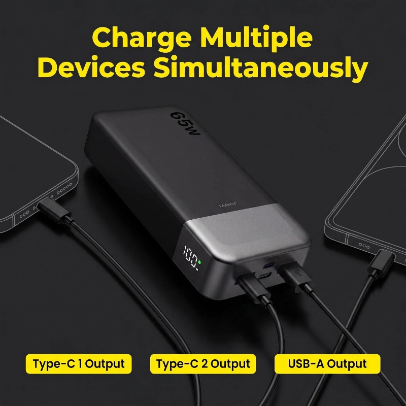 JUOVI 20000mAh Power Bank 65W  - Tablet Accessories For Samsung บทวิจารณ์และราคา