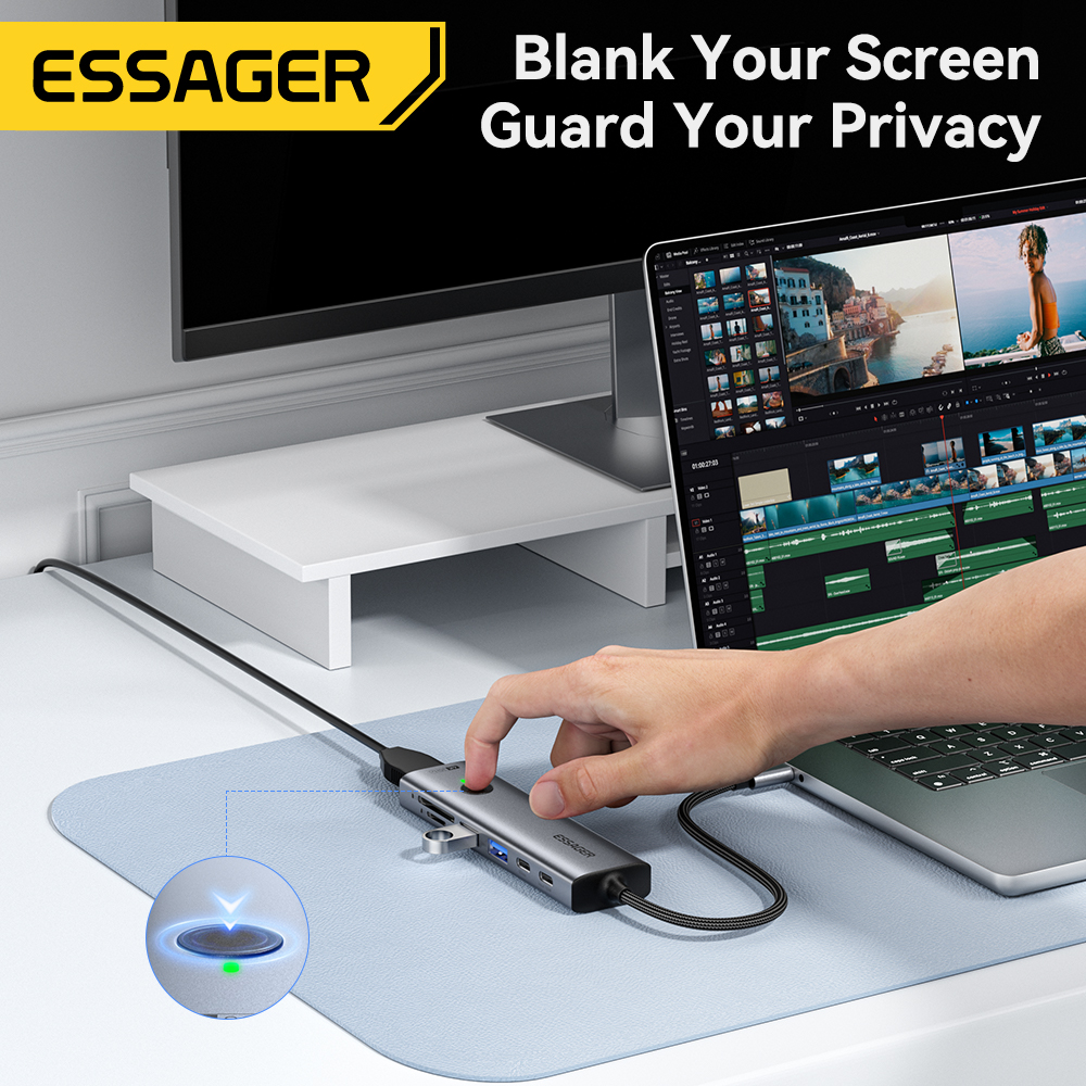 Essager USB C HUB 4K 7-in-1 Ty - Hdmi Adapter Tablet บทวิจารณ์และราคา