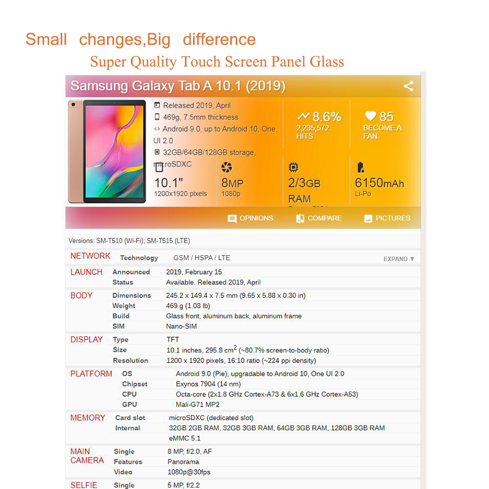For Samsung Galaxy Tab A 10.1  - Tablet Accessories For Samsung บทวิจารณ์และราคา